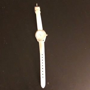 White fossil watch
